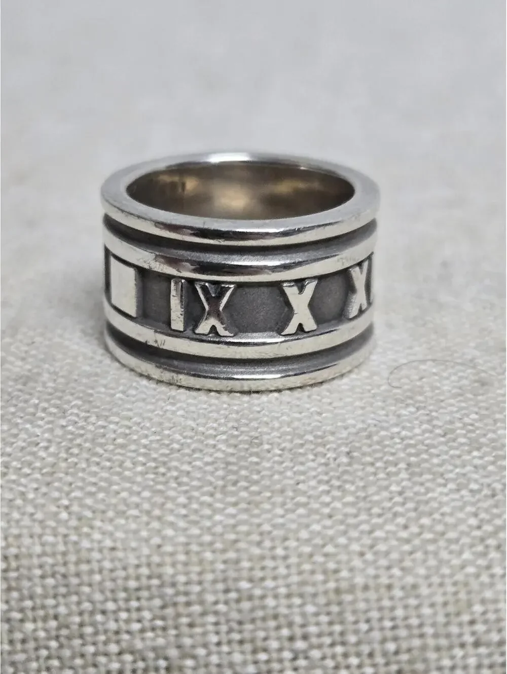 Vintage Tiffany & Co. Atlas Wide Band Ring 1995 Sterling Silver 925 Size 4.5 EUC - Picture 5 of 8